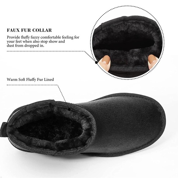 HStylish Women's Classic Mini Short Ankle Boot Size 10 - Picture 9 of 13